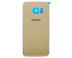 Akkufedél Samsung SM-G920 Galaxy S6 hátlap + ragasztó arany